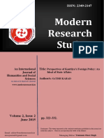 Modern Research Studies: ISSN: 2349-2147