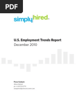 Download Simply Hired December 2010 Job Trends Report by Simply Hired SN46423967 doc pdf