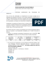 1 - Informe de Avances Del Plan de Trabajo