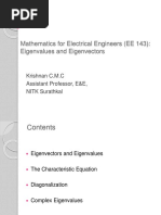 Mathematics For Electrical Engineers (EE 143) : Eigenvalues and Eigenvectors