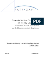 Report On Money Laundering Typologies 2000-2001