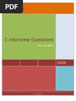 Download C Interview Questions - TechPreparation by chrisp SN4642483 doc pdf
