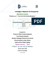 Práctica 1 Ley Cero de Termodinamica