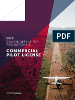 Commercial Pilot License: Course Details For PNG Nationals 2019