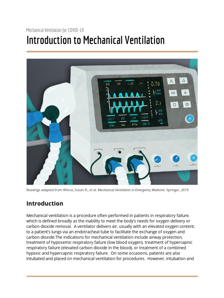 Introduction To Mechanical Ventilation PDF | PDF | Breathing | Lung