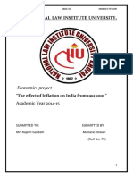 Effect of Inflation on India's Growth from 1991-2001