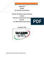 3/mayo/2019. Unadm. Ing. en Desarrollo de Software: Calculo Diferencial 3-5-2019