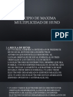 Pricipio de Maxima Multiplicidad de Hund