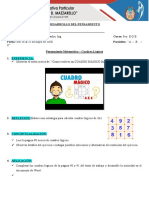 Pensamiento Matemático - Cuadros Lógicos