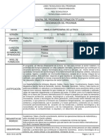 Informe Programa de Formación Titulada