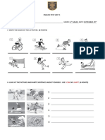 English Test 3ro - 4to Unit 3