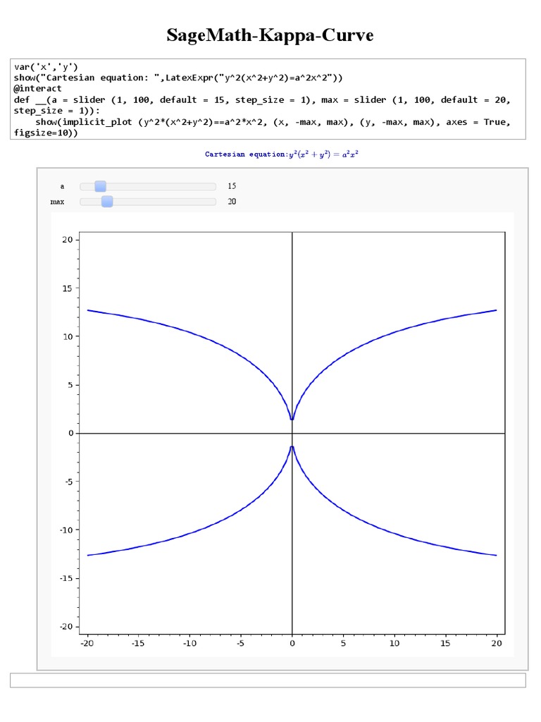 SageMath Kappa Curve | PDF