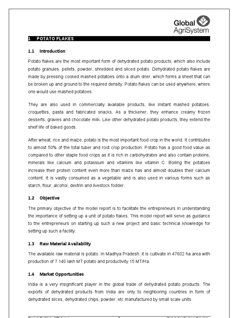 Potato Flakes PDF Potato Flour