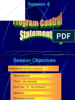 Session 4 (Program Cotrol Statement-1)