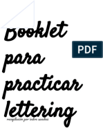 Booklet para Practicar Lettering