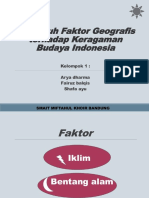 Pengaruh Faktor Geografis Terhadap Keragaman Budaya Indonesia