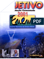 Enem2001 - Prova 03 - Branca - Resoluções Objetivo