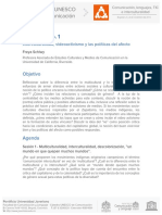 Seminario. Interculturalidad, Videoactivismo y Políticas Del Afecto. Freya Schiwy PDF
