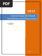 Career Anna GK Ebook - Inventions and Discoveries