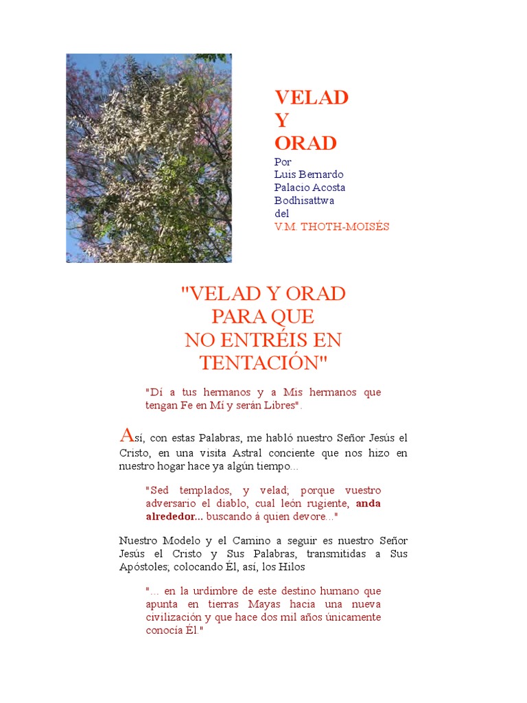 Velad y Orad | PDF | Cristo (título) | Oración