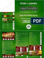 CARDAPIO PIZZARIA AMAZÔNIA