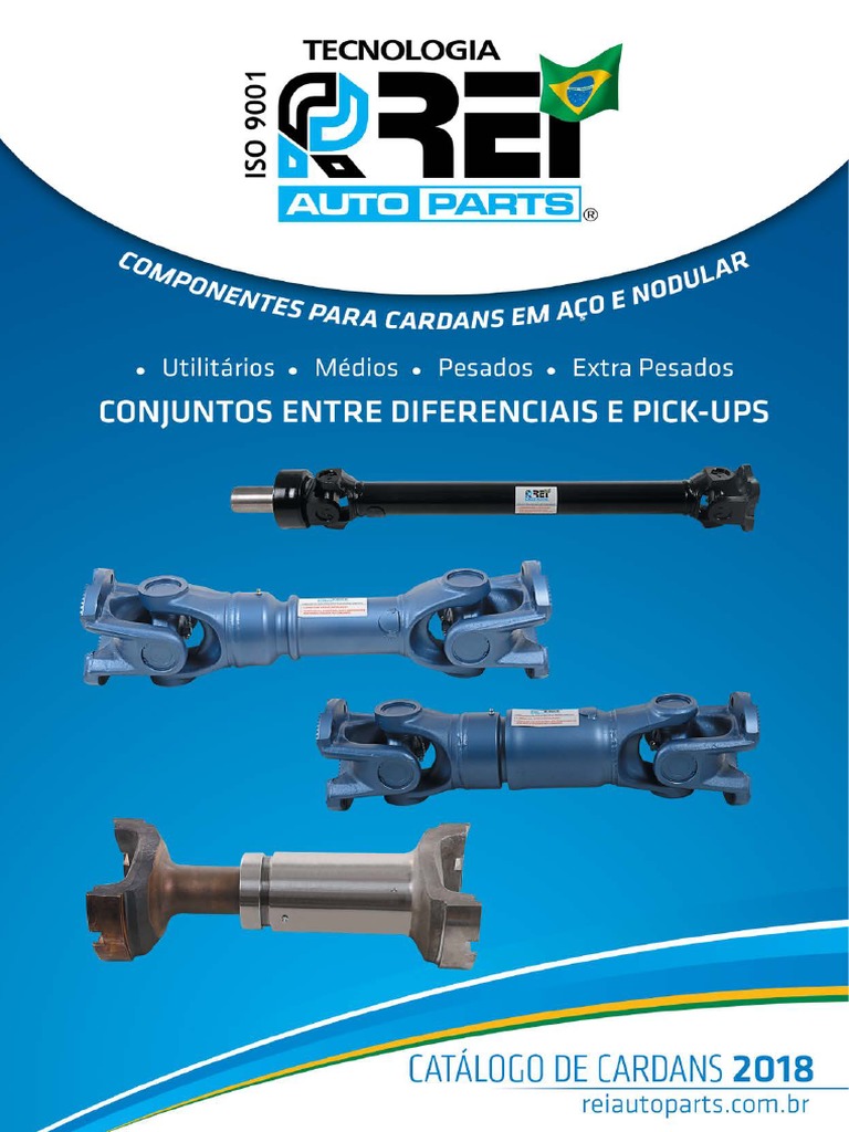 Catalogo de Cardans Rei Auto Parts 2018 | PDF | Veículos | Tecnologia de  veículos