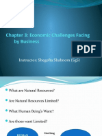 Chapter 3: Economic Challenges Facing by Business: Instructor: Shegofta Shabnom (SGS)