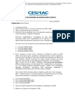 Leucemia Hematologia Exercícios