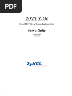 Zyxel X-550: User'S Guide