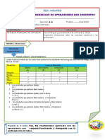 Compruebo Mi Aprendizaje de Operaciones Con Conjuntos