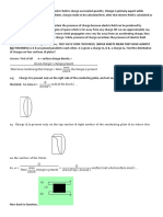 Charge and Electric Field Distribution in Parallel Plates