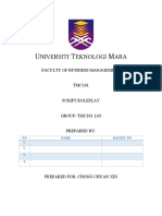 Faculty of Business Management: Name Matric No 1. 2. 3. 4