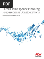 COVID-19 Response Planning Preparedness Considerations: Comprehensive Decision-Making Tool Kit