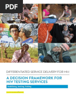 Differentiated Service Delivery-DSD For HIV - A Decision Framework For HIV Testing Services PDF