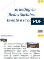 Marketing en Redes Sociales Evento o Proceso