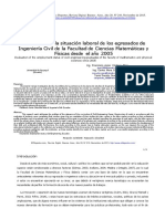 Evaluación de La Situación Laboral de Los Egresados de Ingeniería Civil de La Facultad de Ciencias Matemáticas y Físicas Desde El Año 2005