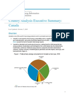 Country Analysis Executive Summary: Canada: Last Updated: October 7, 2019