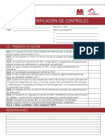 Lista de verificación de controles de seguridad en alturas