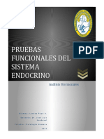 Pruebas Funcionales Del Sistema Endocrino. Lorena Payo 2015