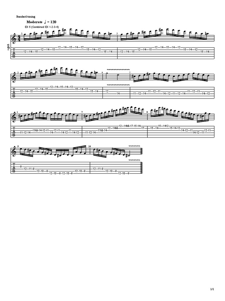 Standard Tuning Patterns A Technical Analysis of Fingerpicking