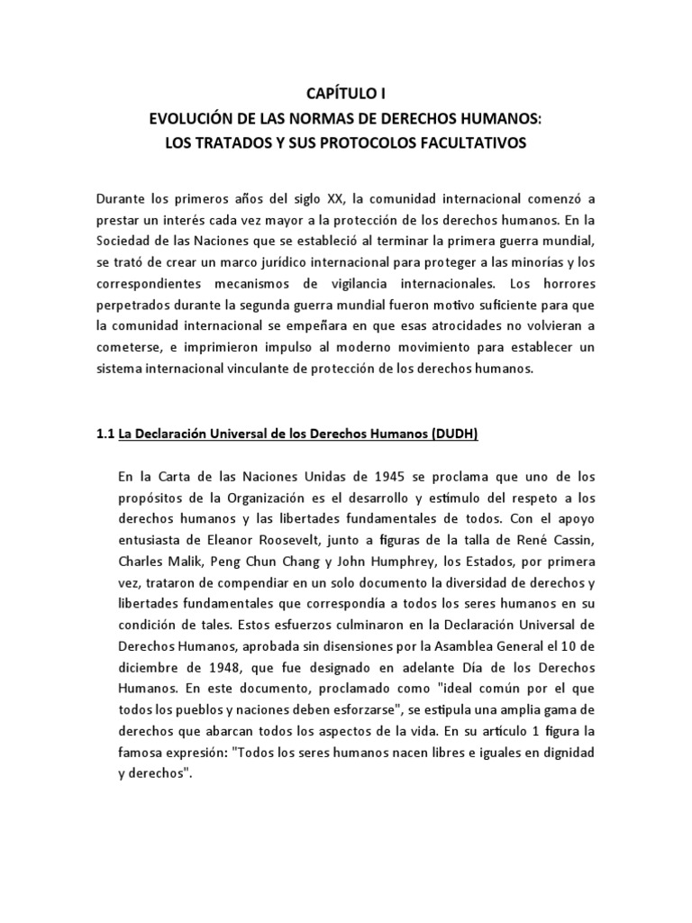 Tratados Internacionales de Derechos Humanos | PDF | Convenio europeo ...