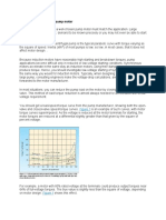 Selecting an appropriate pump motor