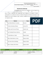 Formato para Reunión de Apertura