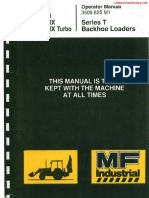 Massey Ferguson 50H Backhoe - Operator Manual