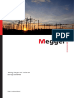 Testing For Ground Faults On Storage Batteries: Megger Is A Registered Trademark