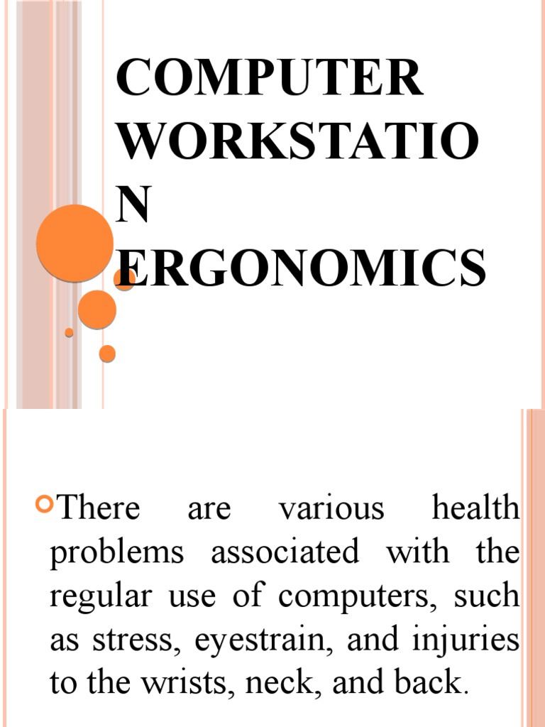 Computer Workstation Ergonomics | PDF | Chair | Computer Keyboard