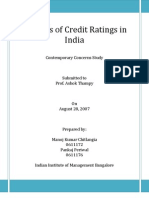 Credit Rating of India Report - IIMB