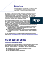 ICF Ethical Guidelines: Part One: The ICF Philosophy of Coaching