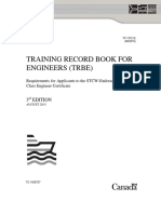 Training Record Book For Engineers (Trbe) : 3 Edition