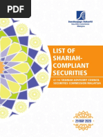 List of Shariah-Compliant Securities As at 29 May 2020